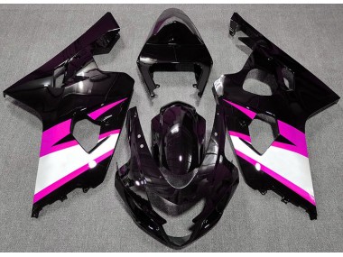 Online 2004-2005 Suzuki GSXR 600-750 Fairings - Gloss Black & Pink