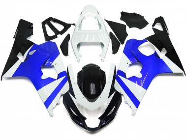 Online 2004-2005 Suzuki GSXR 600-750 Fairings - Gloss White and Gloss Blue