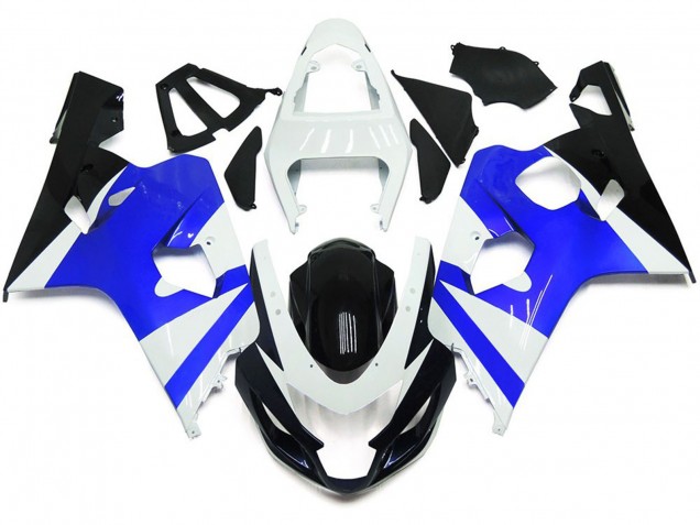 Online 2004-2005 Suzuki GSXR 600-750 Fairings - Gloss White and Gloss Blue