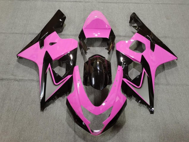 Online 2004-2005 Suzuki GSXR 600-750 Fairings - Light Pink and Black Online 2004-2005 Suzuki GSXR 600-750 Fairings - Light Pink and Black
