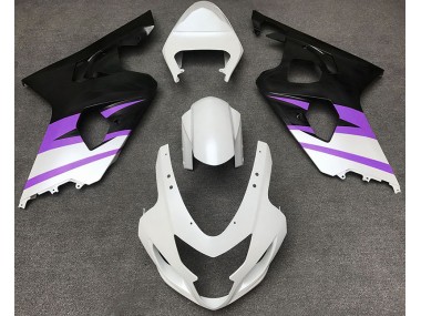Online 2004-2005 Suzuki GSXR 600-750 Fairings - Matte White & Purple