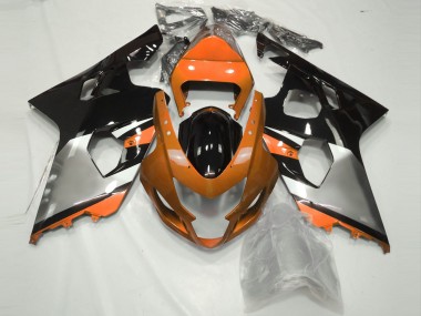 Online 2004-2005 Suzuki GSXR 600-750 Fairings - Orange Silver and Black