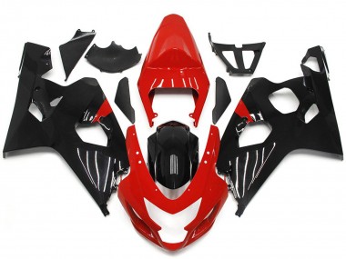 Online 2004-2005 Suzuki GSXR 600-750 Fairings - Red and Black Gloss Style
