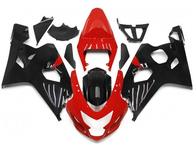 Online 2004-2005 Suzuki GSXR 600-750 Fairings - Red and Black Gloss Style Online 2004-2005 Suzuki GSXR 600-750 Fairings - Red and Black Gloss Style