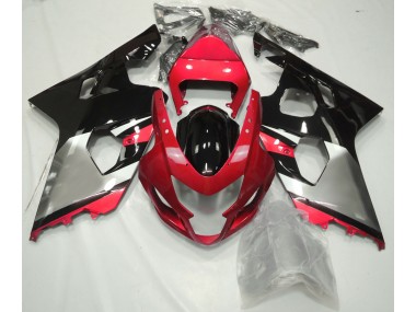 Online 2004-2005 Suzuki GSXR 600-750 Fairings - Red Silver and Black