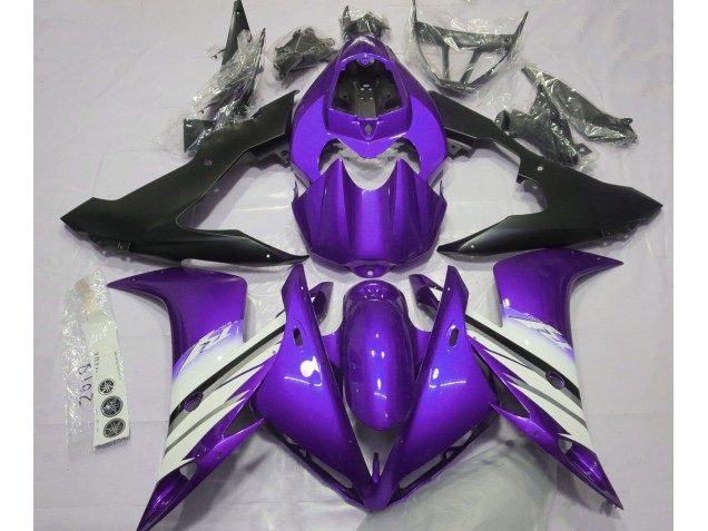 Online 2004-2006 Yamaha R1 Fairings - Bright Purple & White