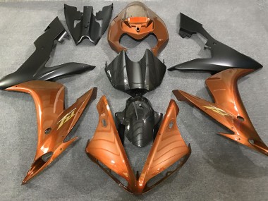 Online 2004-2006 Yamaha R1 Fairings - Gloss Orange and Carbon Style