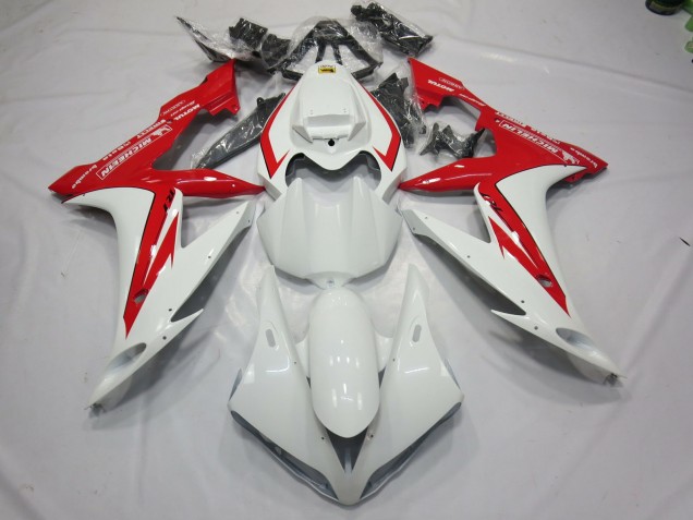 Online 2004-2006 Yamaha R1 Fairings - White and Red Style Online 2004-2006 Yamaha R1 Fairings - White and Red Style