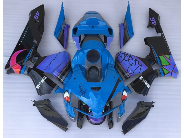 Online 2005-2006 Honda CBR600RR Fairings - Blue Shark