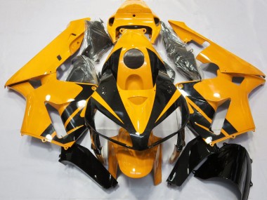 Online 2005-2006 Honda CBR600RR Fairings - Bright Orange & Gloss Black Design
