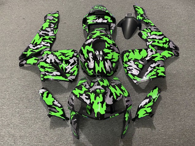 Online 2005-2006 Honda CBR600RR Fairings - Camo & GREEN Online 2005-2006 Honda CBR600RR Fairings - Camo & GREEN