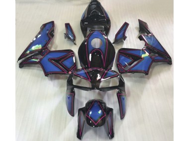 Online 2005-2006 Honda CBR600RR Fairings - Deep Blue & Pink Outline