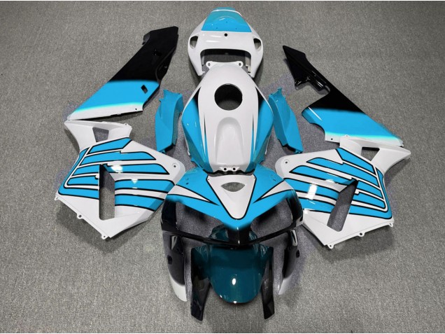 Online 2005-2006 Honda CBR600RR Fairings - Light Blue and White Wings Online 2005-2006 Honda CBR600RR Fairings - Light Blue and White Wings