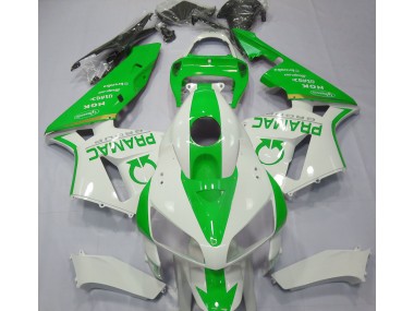 Online 2005-2006 Honda CBR600RR Fairings - Light Green and White Pramac