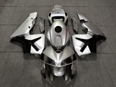 Online 2005-2006 Honda CBR600RR Fairings - Matte Silver and Black
