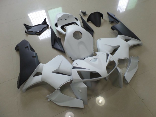 Online 2005-2006 Honda CBR600RR Fairings - Matte White and Black