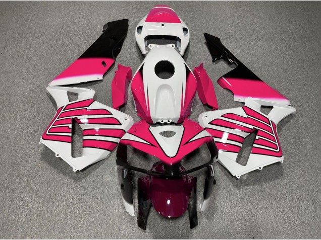 Online 2005-2006 Honda CBR600RR Fairings - Pink and White Wings Online 2005-2006 Honda CBR600RR Fairings - Pink and White Wings