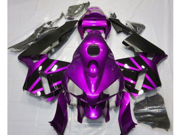 Online 2005-2006 Honda CBR600RR Fairings - Purple & Gloss Black Design Online 2005-2006 Honda CBR600RR Fairings - Purple & Gloss Black Design