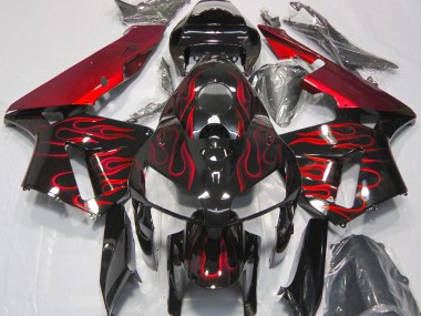 Online 2005-2006 Honda CBR600RR Fairings - Red Flame