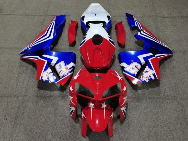 Online 2005-2006 Honda CBR600RR Fairings - Red White and Blue 69