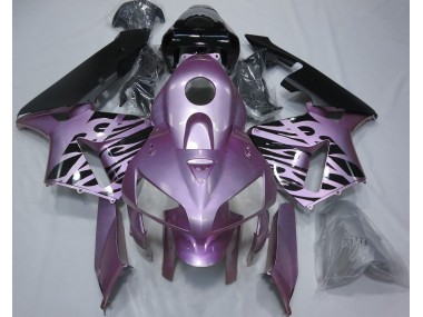 Online 2005-2006 Honda CBR600RR Fairings - Rose Purple Flame