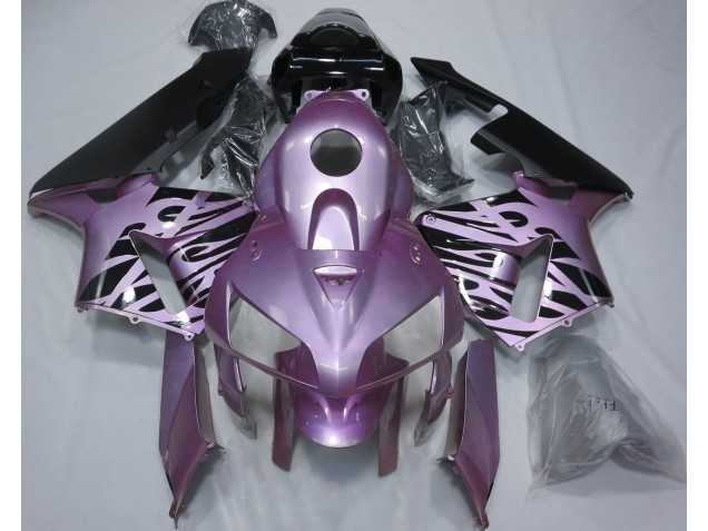 Online 2005-2006 Honda CBR600RR Fairings - Rose Purple Flame
