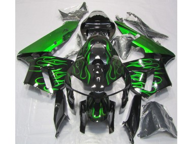 Online 2005-2006 Honda CBR600RR Fairings - Vibrant Green Flame