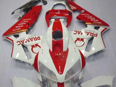 Online 2005-2006 Honda CBR600RR Fairings - White and Red Custom