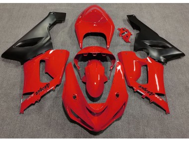 Online 2005-2006 Kawasaki ZX6R Fairings - Gloss Red