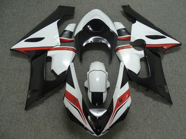 Online 2005-2006 Kawasaki ZX6R Fairings - Red white and Black