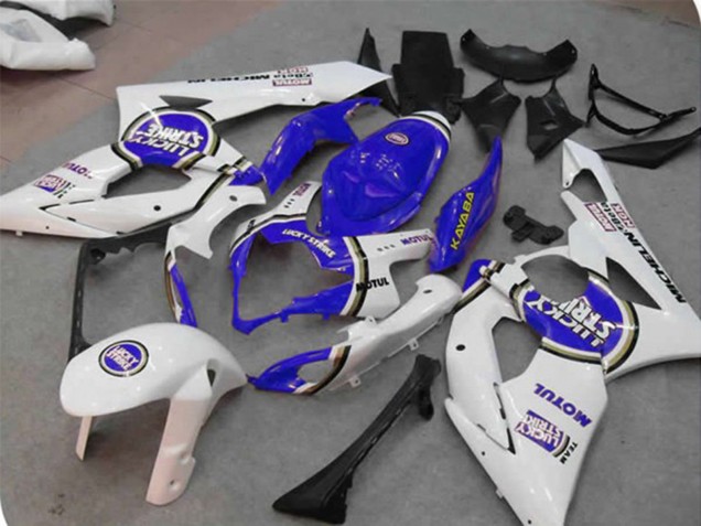 Online 2005-2006 Suzuki GSXR 1000 Fairings - Blue Lucky Strike Online 2005-2006 Suzuki GSXR 1000 Fairings - Blue Lucky Strike