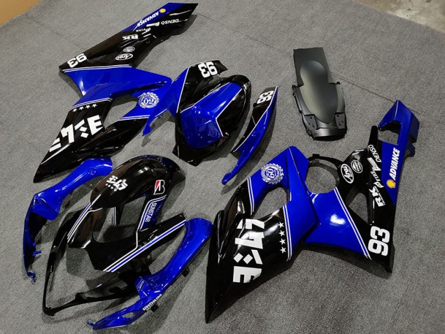 Online 2005-2006 Suzuki GSXR 1000 Fairings - Gloss Blue and Black Custom Online 2005-2006 Suzuki GSXR 1000 Fairings - Gloss Blue and Black Custom