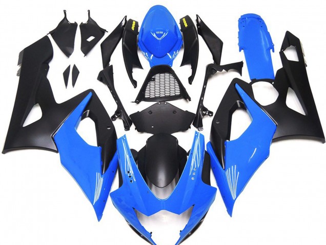 Online 2005-2006 Suzuki GSXR 1000 Fairings - Gloss Blue with Yellow Logos Online 2005-2006 Suzuki GSXR 1000 Fairings - Gloss Blue with Yellow Logos