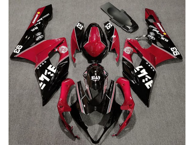 Online 2005-2006 Suzuki GSXR 1000 Fairings - Gloss Red and Black Custom Online 2005-2006 Suzuki GSXR 1000 Fairings - Gloss Red and Black Custom