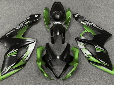 Online 2005-2006 Suzuki GSXR 1000 Fairings - Matte Black and Green