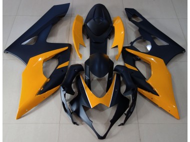 Online 2005-2006 Suzuki GSXR 1000 Fairings - Matte Black & Light Orange