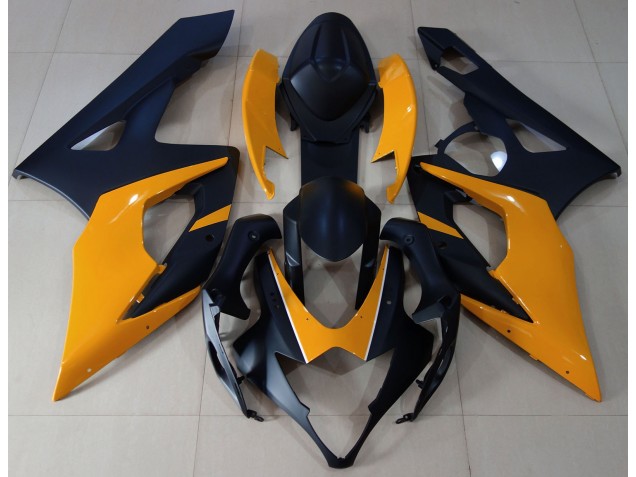 Online 2005-2006 Suzuki GSXR 1000 Fairings - Matte Black & Light Orange Online 2005-2006 Suzuki GSXR 1000 Fairings - Matte Black & Light Orange
