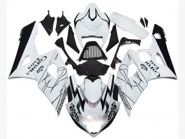 Online 2005-2006 Suzuki GSXR 1000 Fairings - OEM White Corona Style
