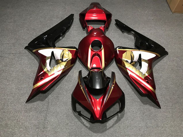 Online 2006-2007 Honda CBR1000RR Fairings - Deep Red & Gold Online 2006-2007 Honda CBR1000RR Fairings - Deep Red & Gold
