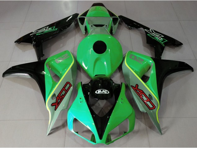 Online 2006-2007 Honda CBR1000RR Fairings - Gloss Green and Black CBR Style Online 2006-2007 Honda CBR1000RR Fairings - Gloss Green and Black CBR Style