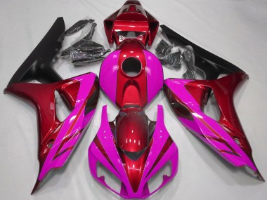 Online 2006-2007 Honda CBR1000RR Fairings - Gloss Red and Pink