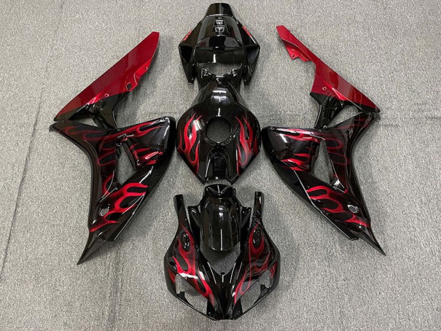 Online 2006-2007 Honda CBR1000RR Fairings - Gloss Red Flame Online 2006-2007 Honda CBR1000RR Fairings - Gloss Red Flame
