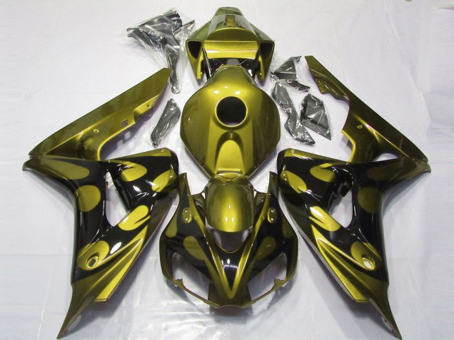 Online 2006-2007 Honda CBR1000RR Fairings - Gloss Yellow and Black Online 2006-2007 Honda CBR1000RR Fairings - Gloss Yellow and Black