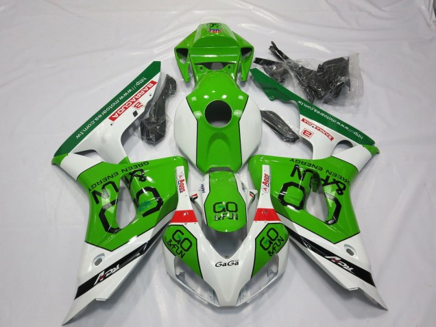 Online 2006-2007 Honda CBR1000RR Fairings - Green and White Online 2006-2007 Honda CBR1000RR Fairings - Green and White
