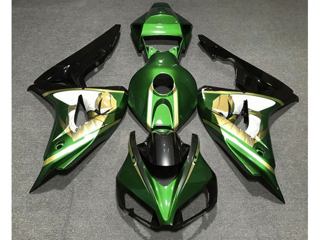 Online 2006-2007 Honda CBR1000RR Fairings - Green & Gold Online 2006-2007 Honda CBR1000RR Fairings - Green & Gold