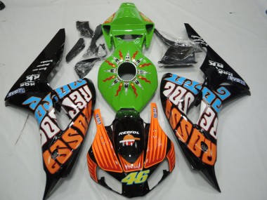 Online 2006-2007 Honda CBR1000RR Fairings - Green Rossi