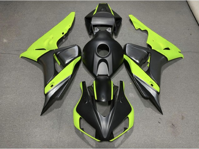 Online 2006-2007 Honda CBR1000RR Fairings - Matte Gray Black and Green Online 2006-2007 Honda CBR1000RR Fairings - Matte Gray Black and Green