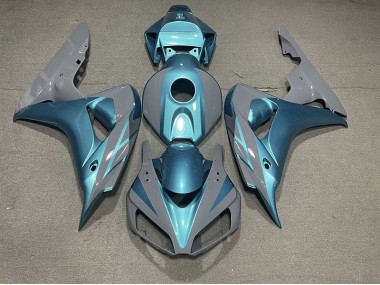 Online 2006-2007 Honda CBR1000RR Fairings - Nardo Grey and Light Blue