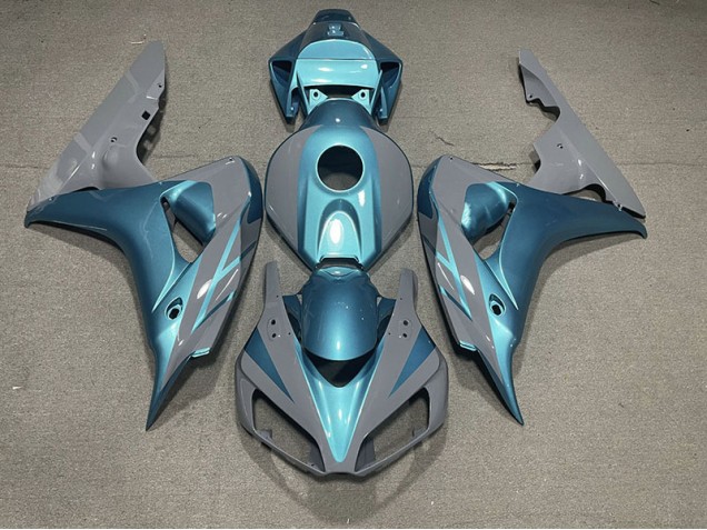 Online 2006-2007 Honda CBR1000RR Fairings - Nardo Grey and Light Blue