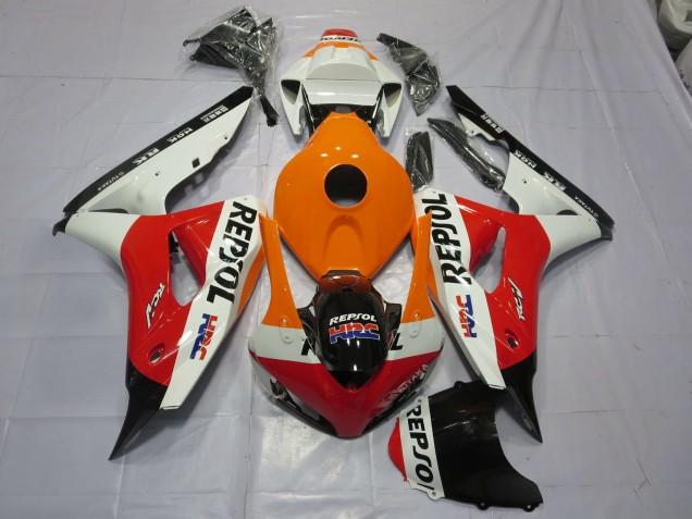 Online 2006-2007 Honda CBR1000RR Fairings - Orange Repsol Online 2006-2007 Honda CBR1000RR Fairings - Orange Repsol